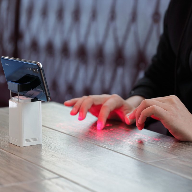 Portable Blue tooth Virtual Laser Keyboard Wireless Projector Keyboard With Mouse function For iphone Tablet Computer Phone