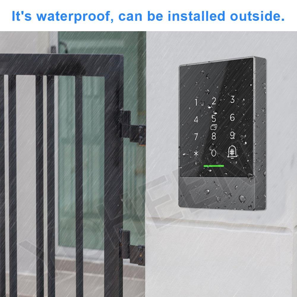 Waterproof Door Access control Outdoor TTlock mobile phone App Touch Keypad WiFI Control Fingerprint Access Control