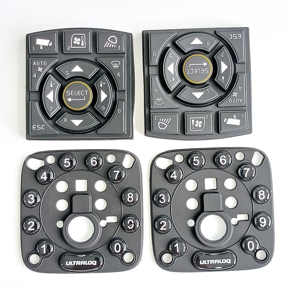 customized telephone cell phone equipment silicone rubber keypad 15 key