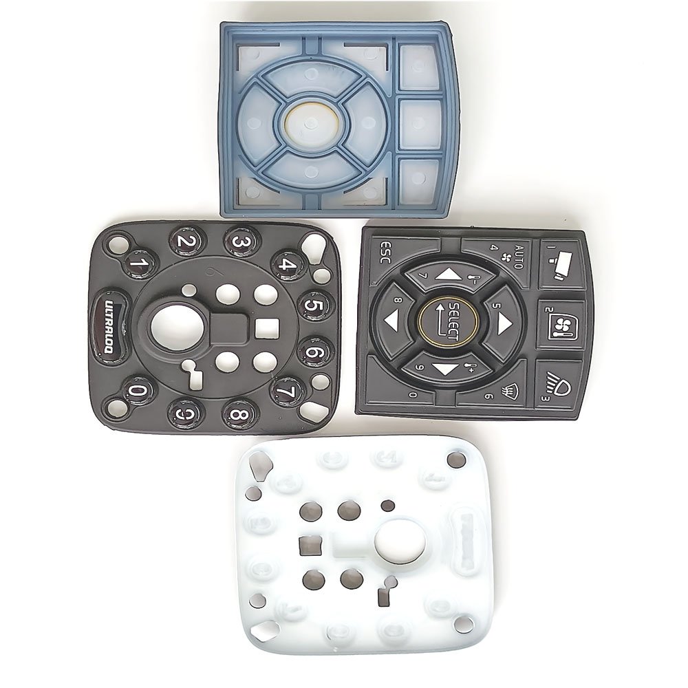 customized telephone cell phone equipment silicone rubber keypad 15 key
