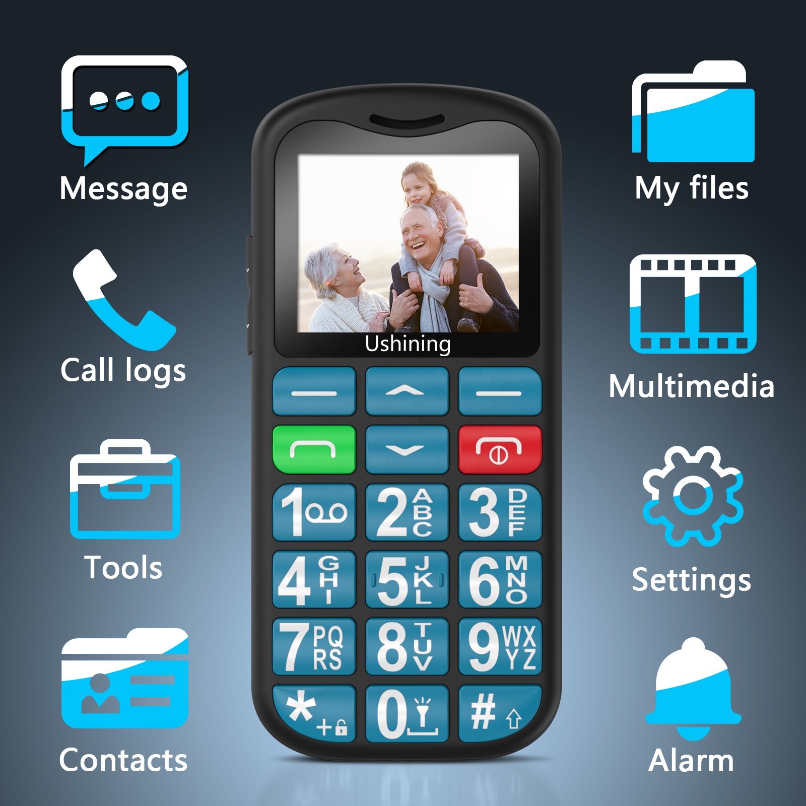 Feature GSM Mobile Phones Wholesale Low Price Fast Delivery Big Keypad Cellphones Factory Direct Selling Brand New