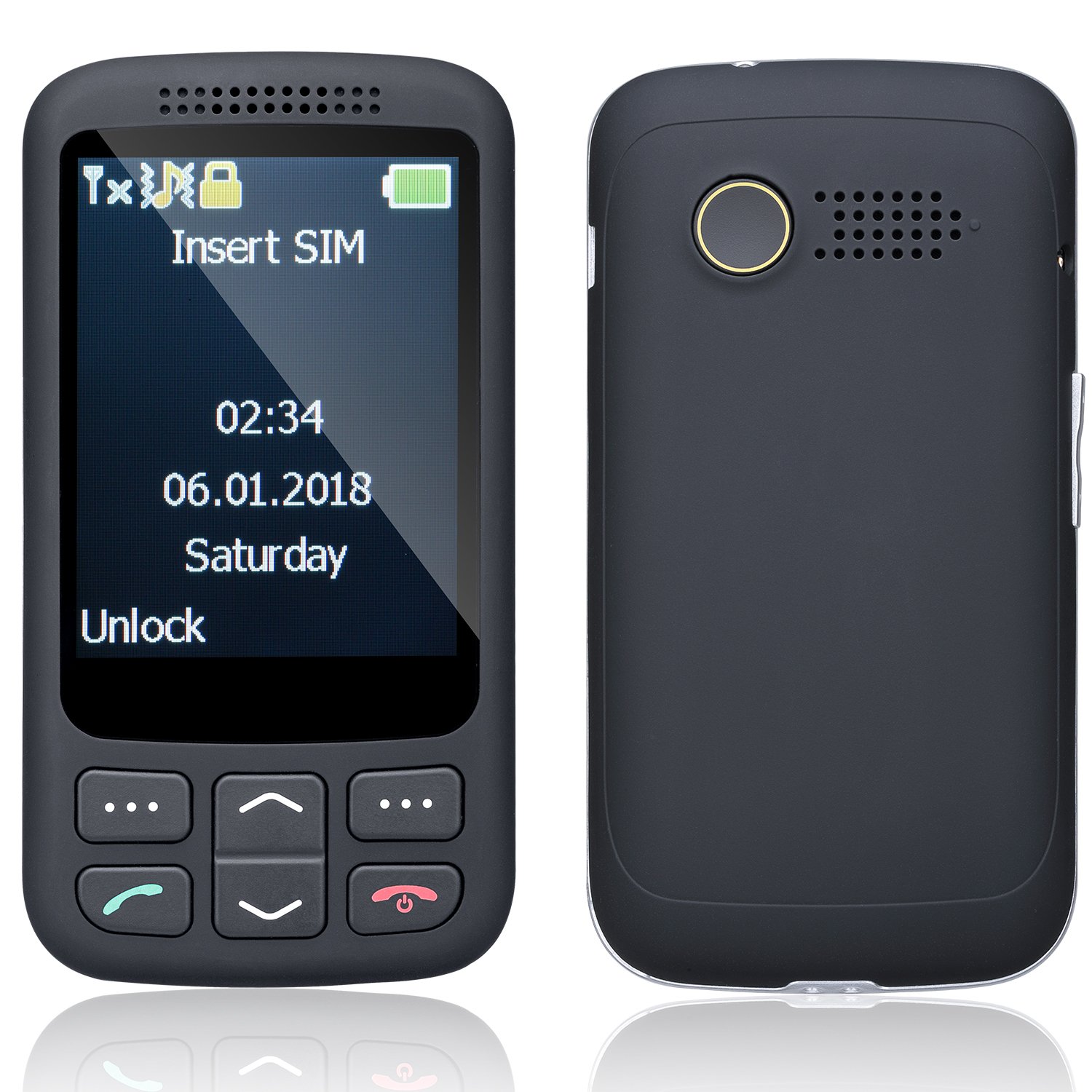 China 2.8 inch big screen senior mobile phone big buttons for phone