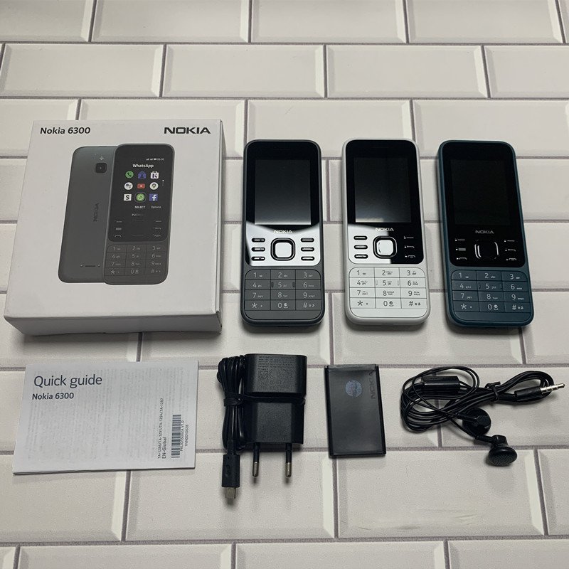 New phone 6300 2020 2G elderly phone WIFI dual card button straight board non smartphone function machine