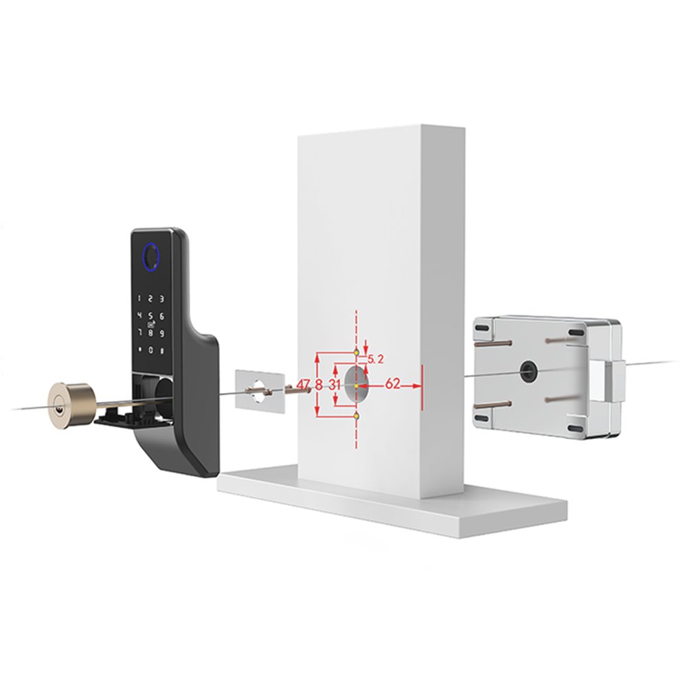 Tuya App Wifi Biometric Smart Digital Fingerprint Door Lock
