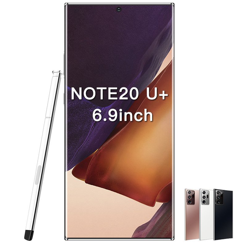 Note20U+New smartphone with 6.9 inch perforated screen and stylus 2+16 cross-border phone