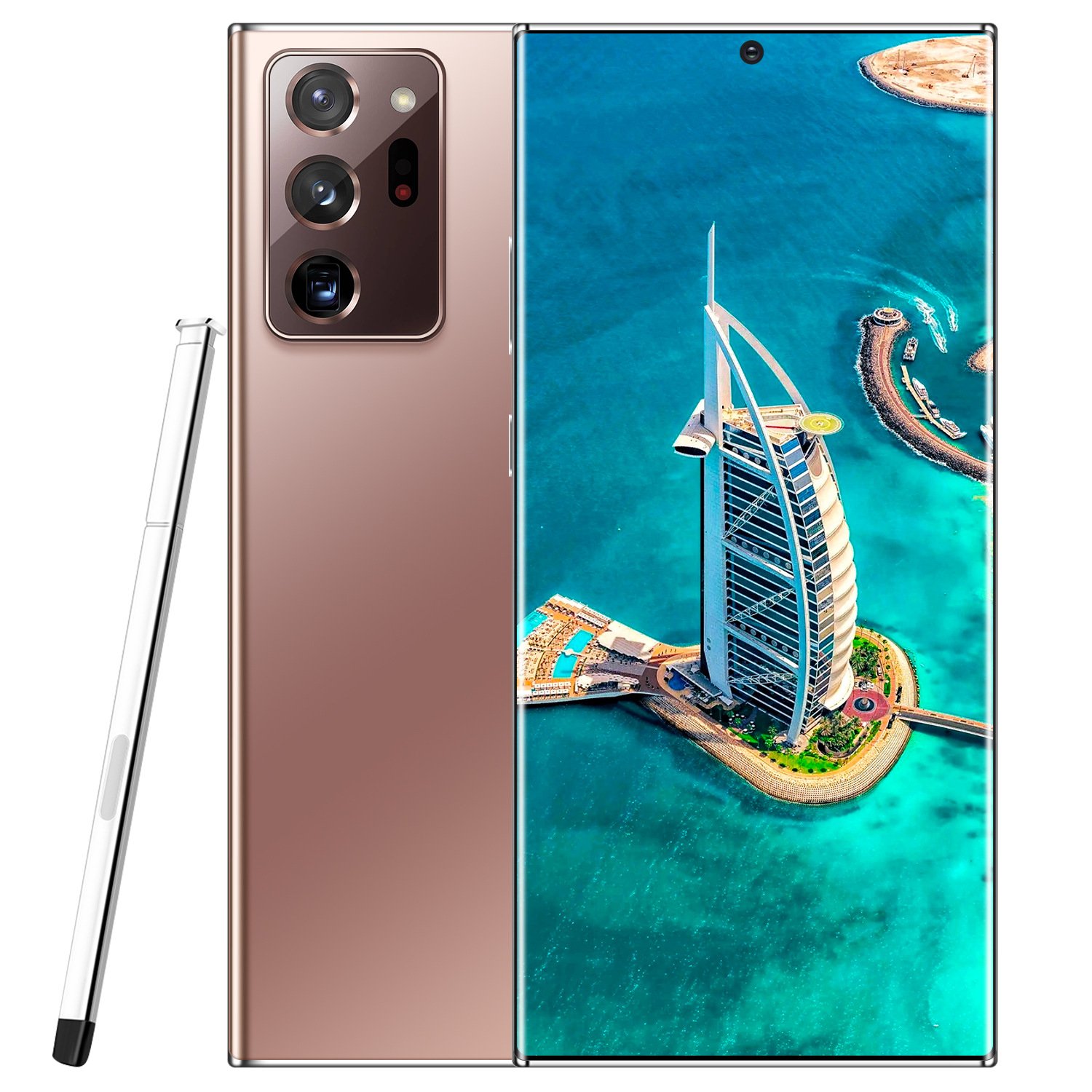 Note20U+New smartphone with 6.9 inch perforated screen and stylus 2+16 cross-border phone