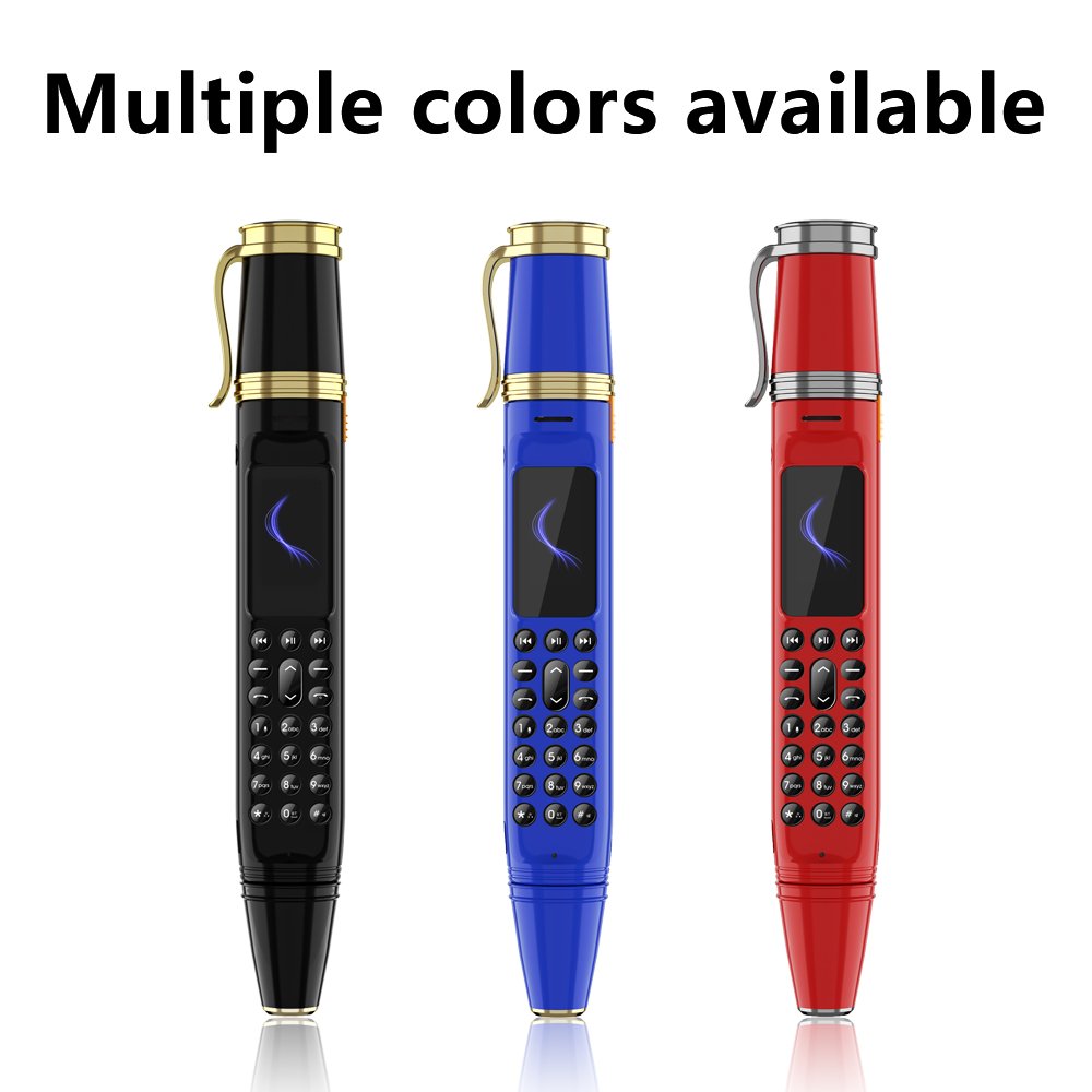 Pen Shape Dialer Mobile Phones with Camera Flashlight 0.96" Tiny Screen GSM Dual SIM with Recording Mini Pen Cellphone