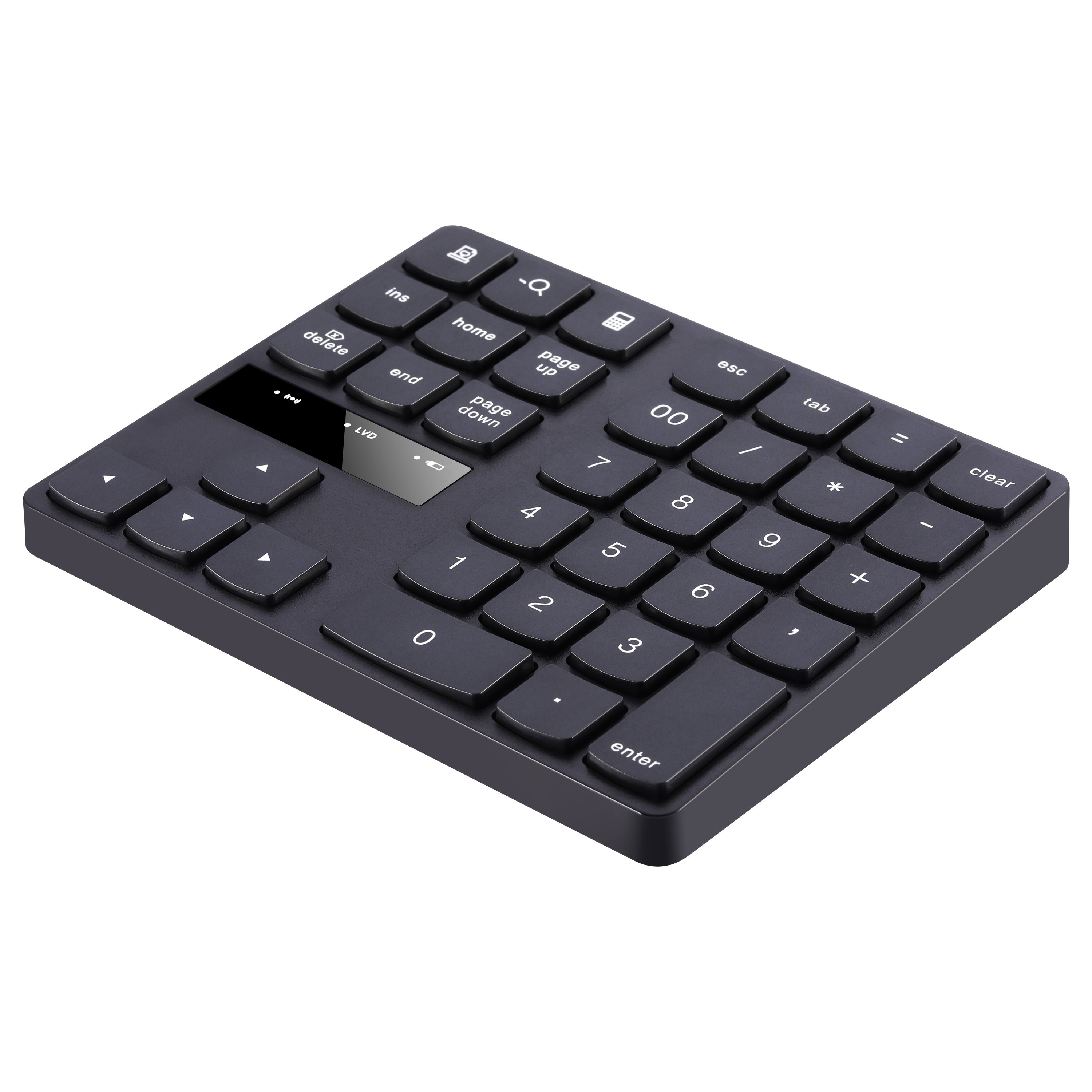 Rechargeable 2.4G Wireless Number Pad 35 Keys Numeric Keypad Wireless Numeric Keyboard with Nano Receiver