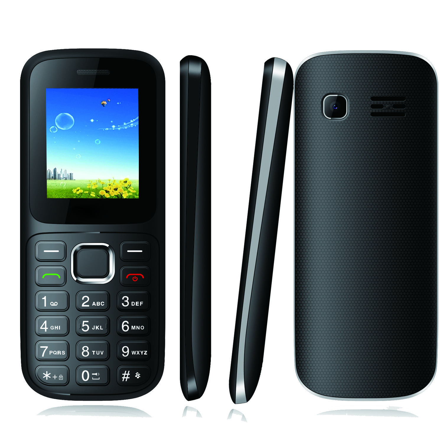 Feature keypad 1.77 inch mobile quad band 2g phones button mobile phone