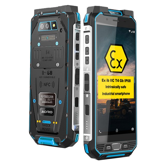 AORO POC VHF RFID 2D Scanner Rugged Android IP68 Waterproof Octa Core Phone UHF Intrinsically Safe Atex explosion proof phone