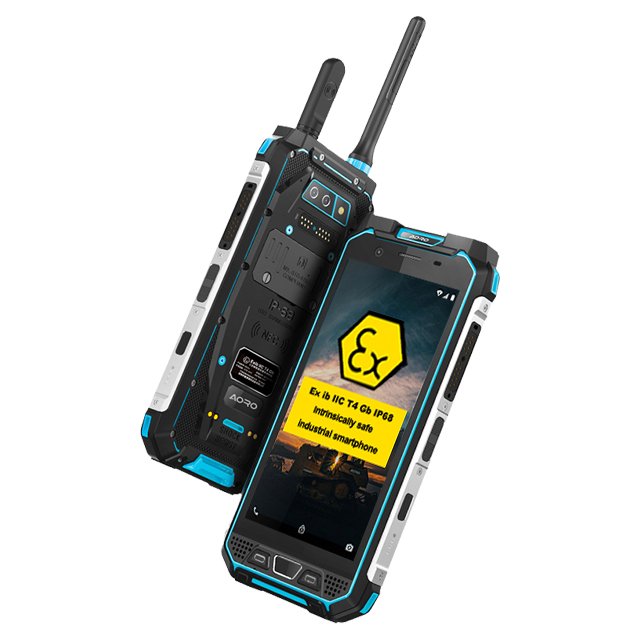 AORO POC VHF RFID 2D Scanner Rugged Android IP68 Waterproof Octa Core Phone UHF Intrinsically Safe Atex explosion proof phone