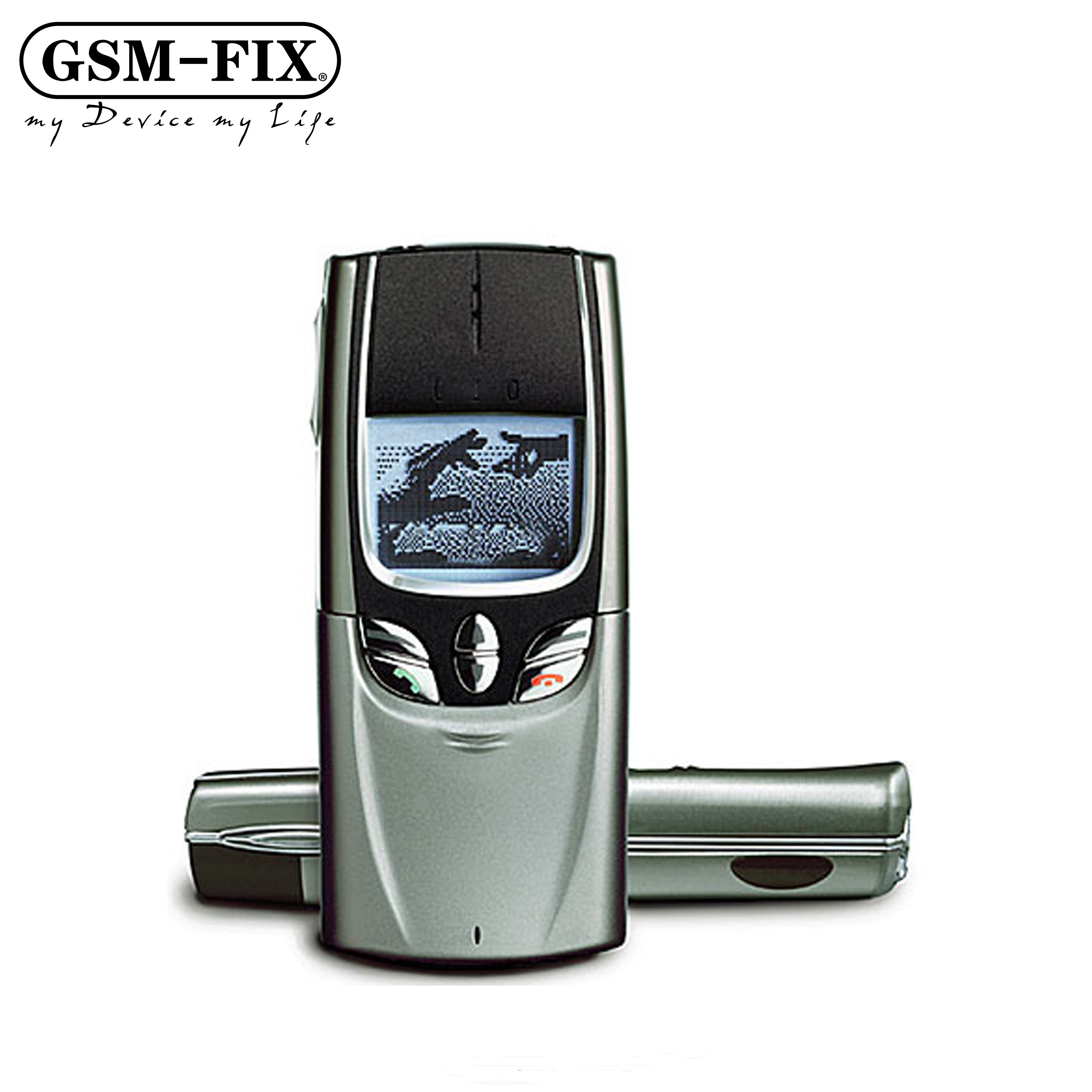 GSM-FIX For Nokia 8850 Mobile Phone Silver 2G GSM 900/1800 English Russian Arabic keyboard