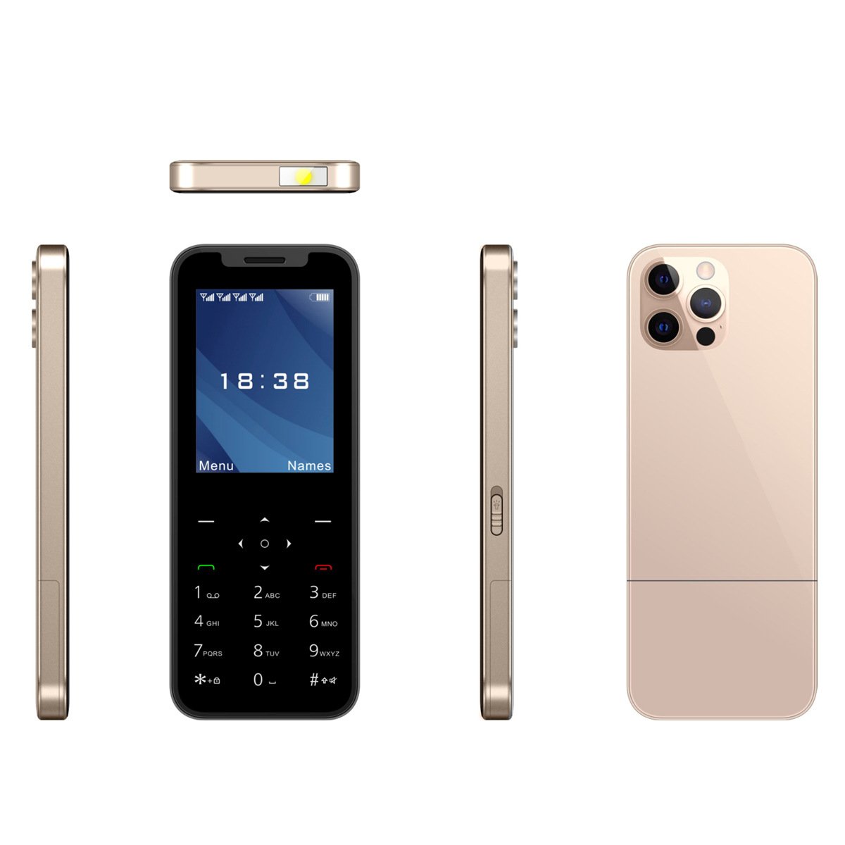 X10 GSM large battery 2 SIM card mobile phone MP3 recorder FM radio keyboard button function mobile phone