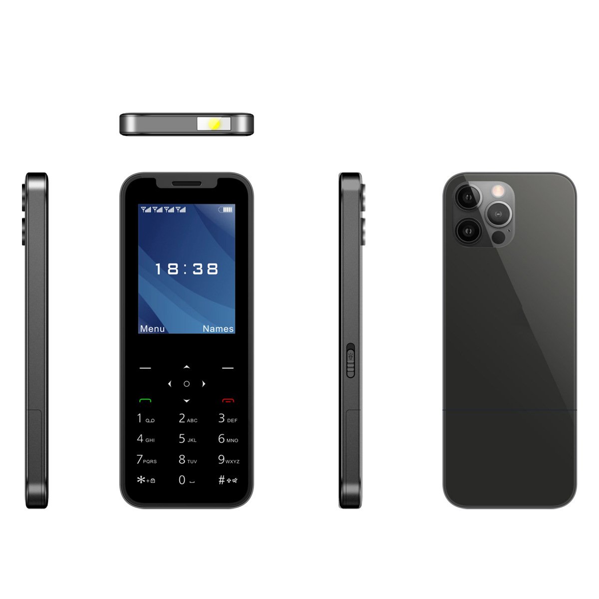 X10 GSM large battery 2 SIM card mobile phone MP3 recorder FM radio keyboard button function mobile phone