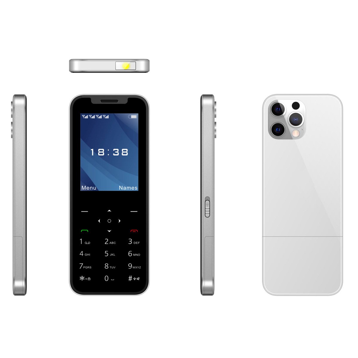X10 GSM large battery 2 SIM card mobile phone MP3 recorder FM radio keyboard button function mobile phone