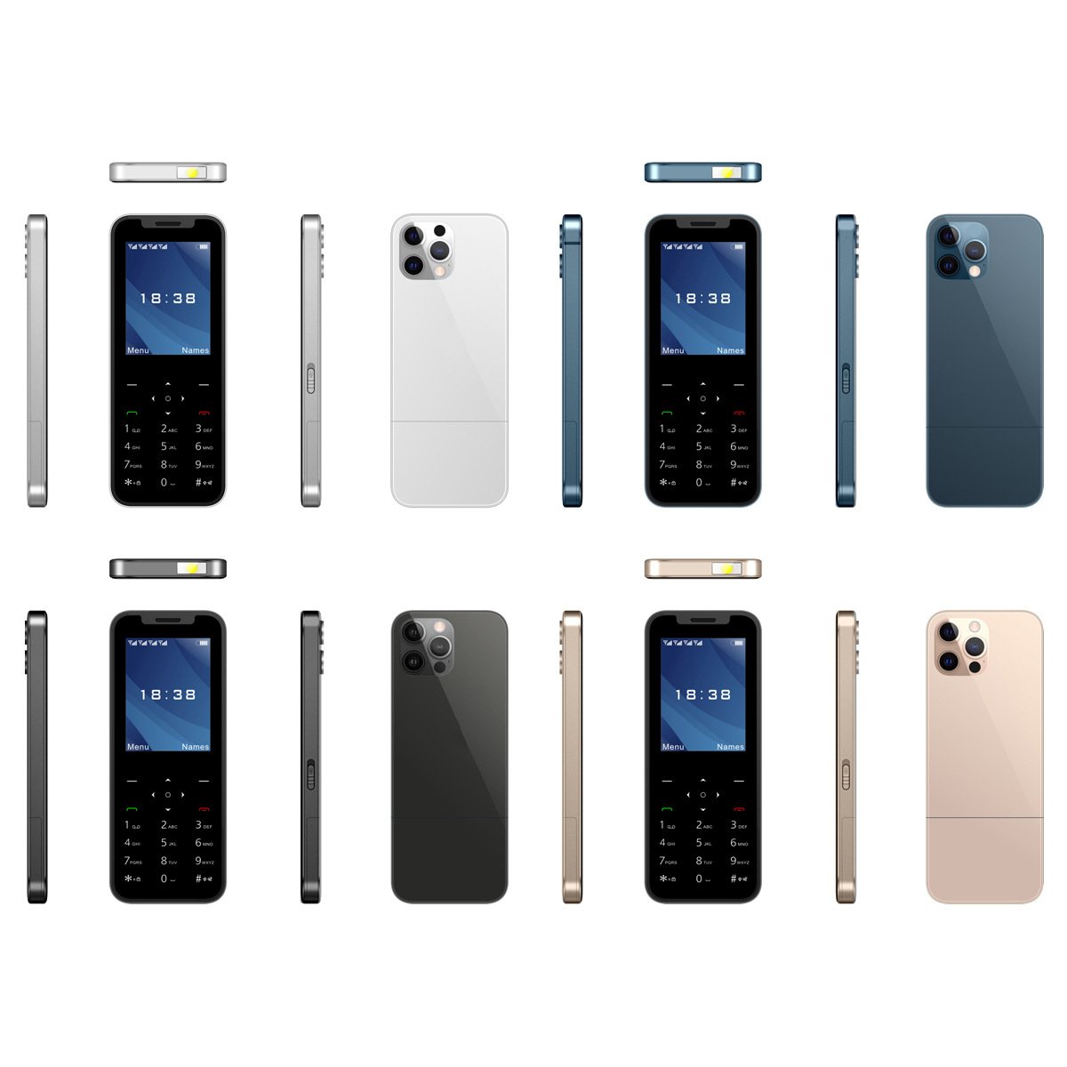 X10 GSM large battery 2 SIM card mobile phone MP3 recorder FM radio keyboard button function mobile phone