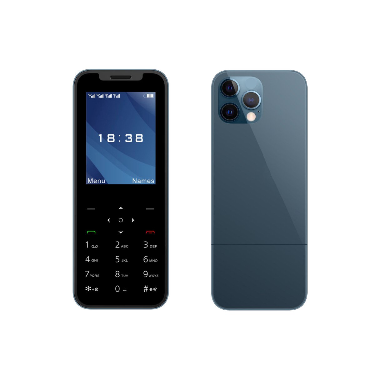X10 GSM large battery 2 SIM card mobile phone MP3 recorder FM radio keyboard button function mobile phone