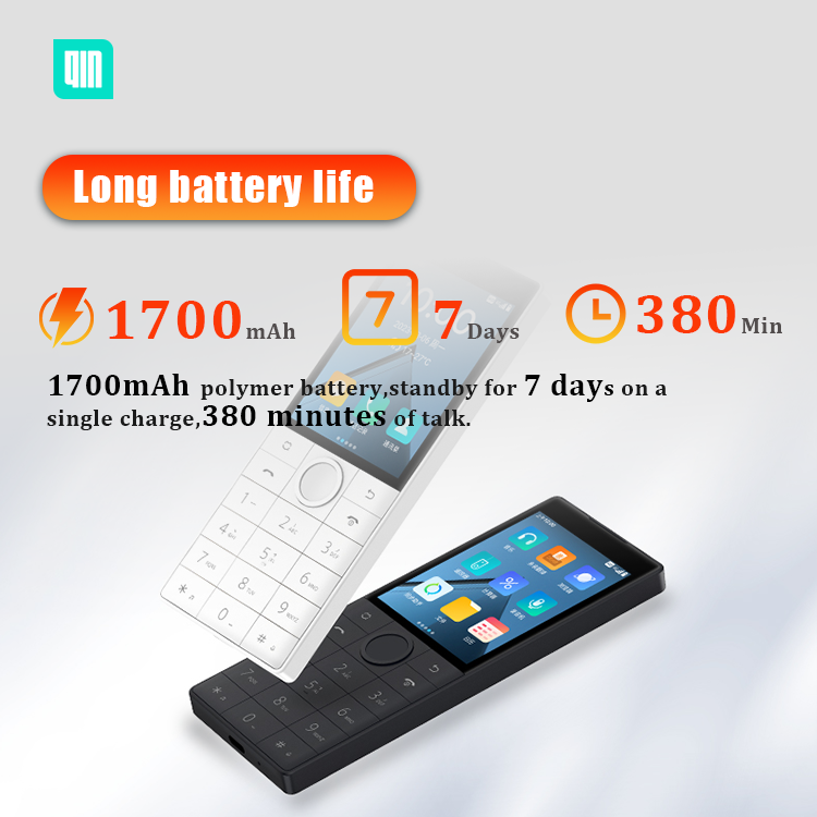 Duoqin Mobile Phone Qin F22 Smart Touch Screen 4G Mobile Phones No camera Qin F22 Android 11 Google Version