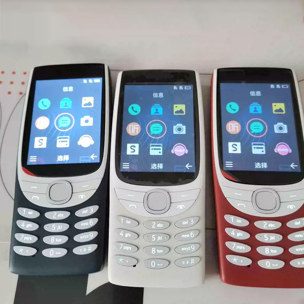 Cheap 8210 4G Bar feature phone Dual SIM 2.8inch Global version keypad cellphone wholesale 105 110 6310