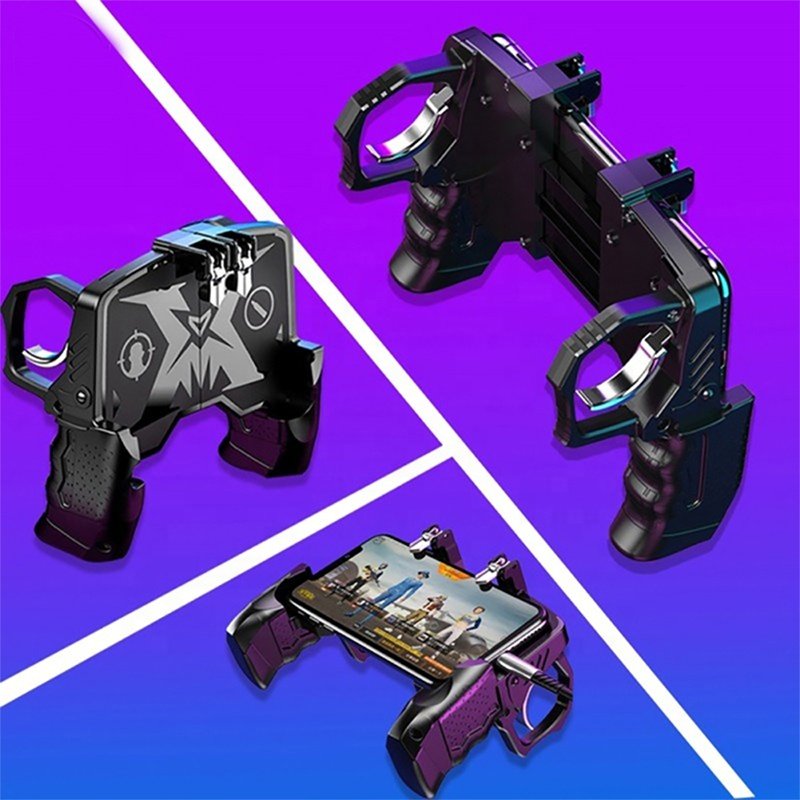 K21 Metal Pubg Mobile Phone Trigger Gamepad For ios Android Phone Shooting Games Controller L1R1 Keypads Joystick For Pubg