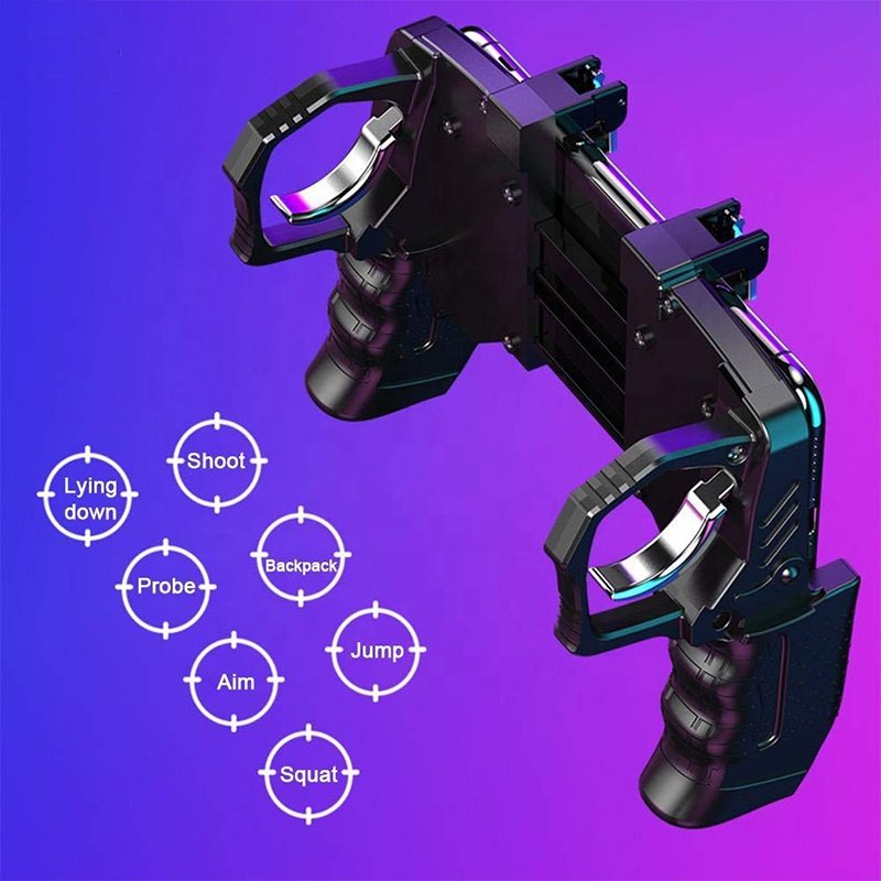 K21 Metal Pubg Mobile Phone Trigger Gamepad For ios Android Phone Shooting Games Controller L1R1 Keypads Joystick For Pubg