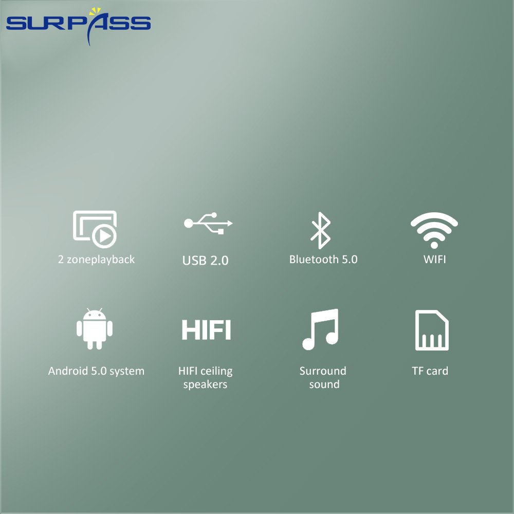 Equipment Android Keypads WIFI Amplifier With Coaxial Speaking Mobile Phone Video Smart Home Audio System Cinema Theater