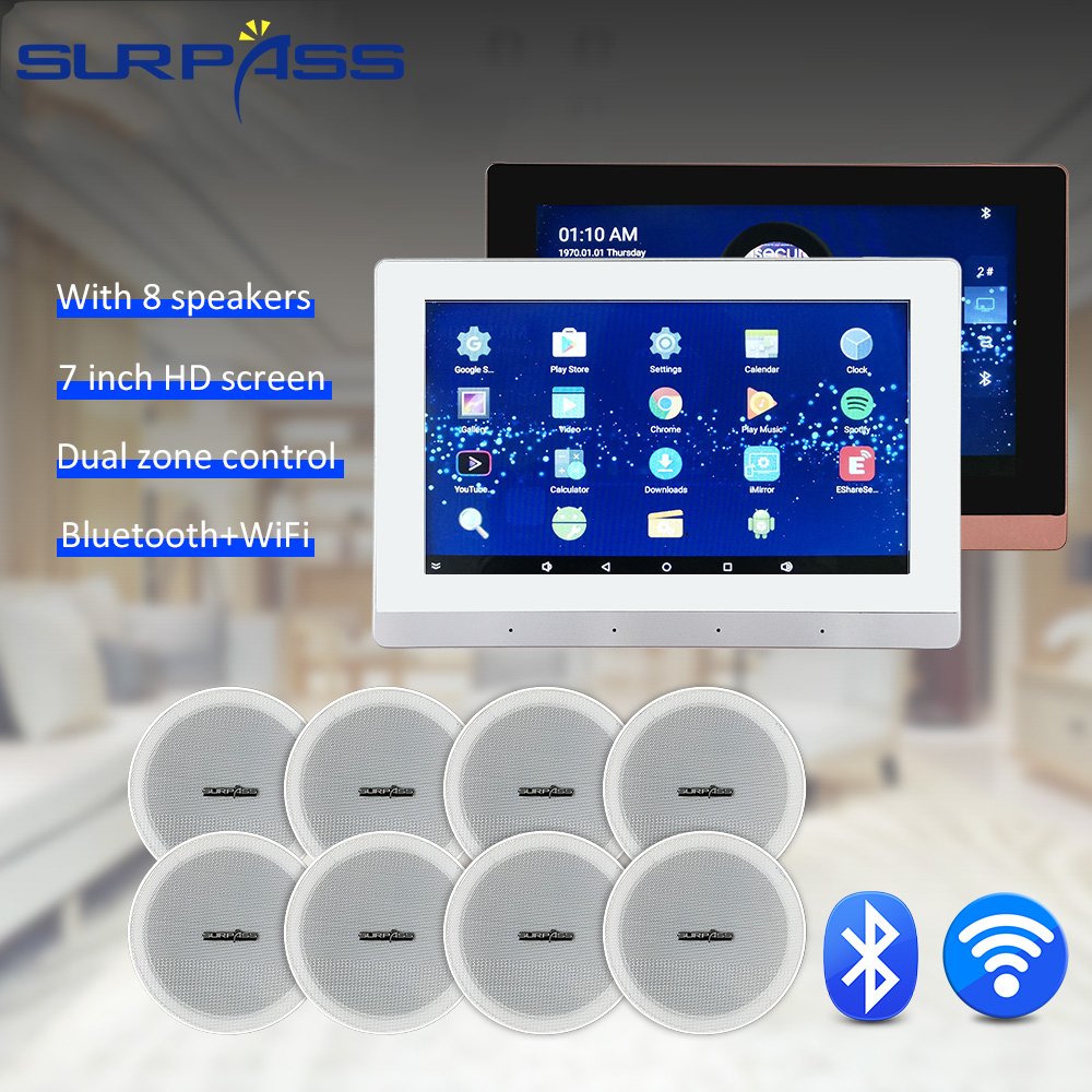 Equipment Android Keypads WIFI Amplifier With Coaxial Speaking Mobile Phone Video Smart Home Audio System Cinema Theater