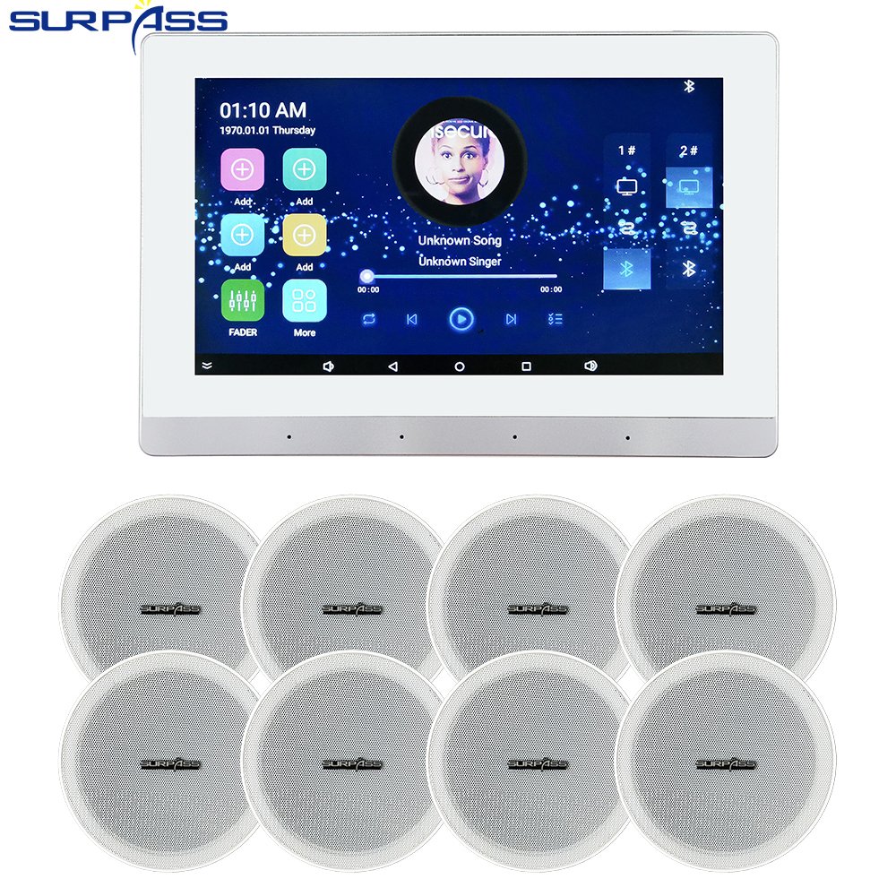 Equipment Android Keypads WIFI Amplifier With Coaxial Speaking Mobile Phone Video Smart Home Audio System Cinema Theater