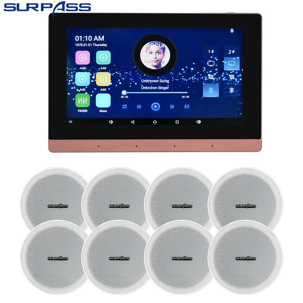 Equipment Android Keypads WIFI Amplifier With Coaxial Speaking Mobile Phone Video Smart Home Audio System Cinema Theater