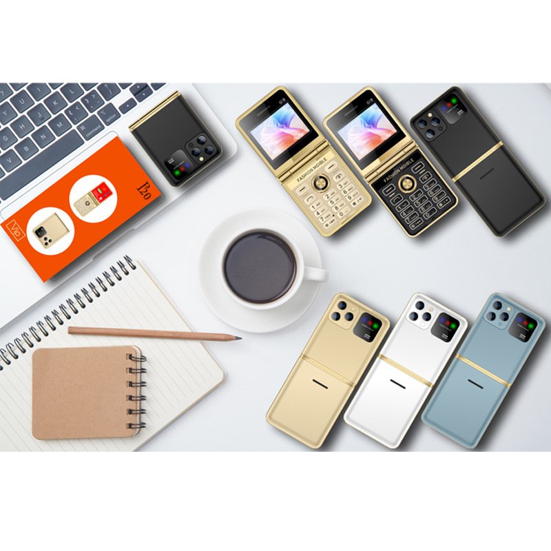 New cross-border flip elderly phone with four cards and four standby ultra long standby Bluetooth largescreenwholesalebusiness
