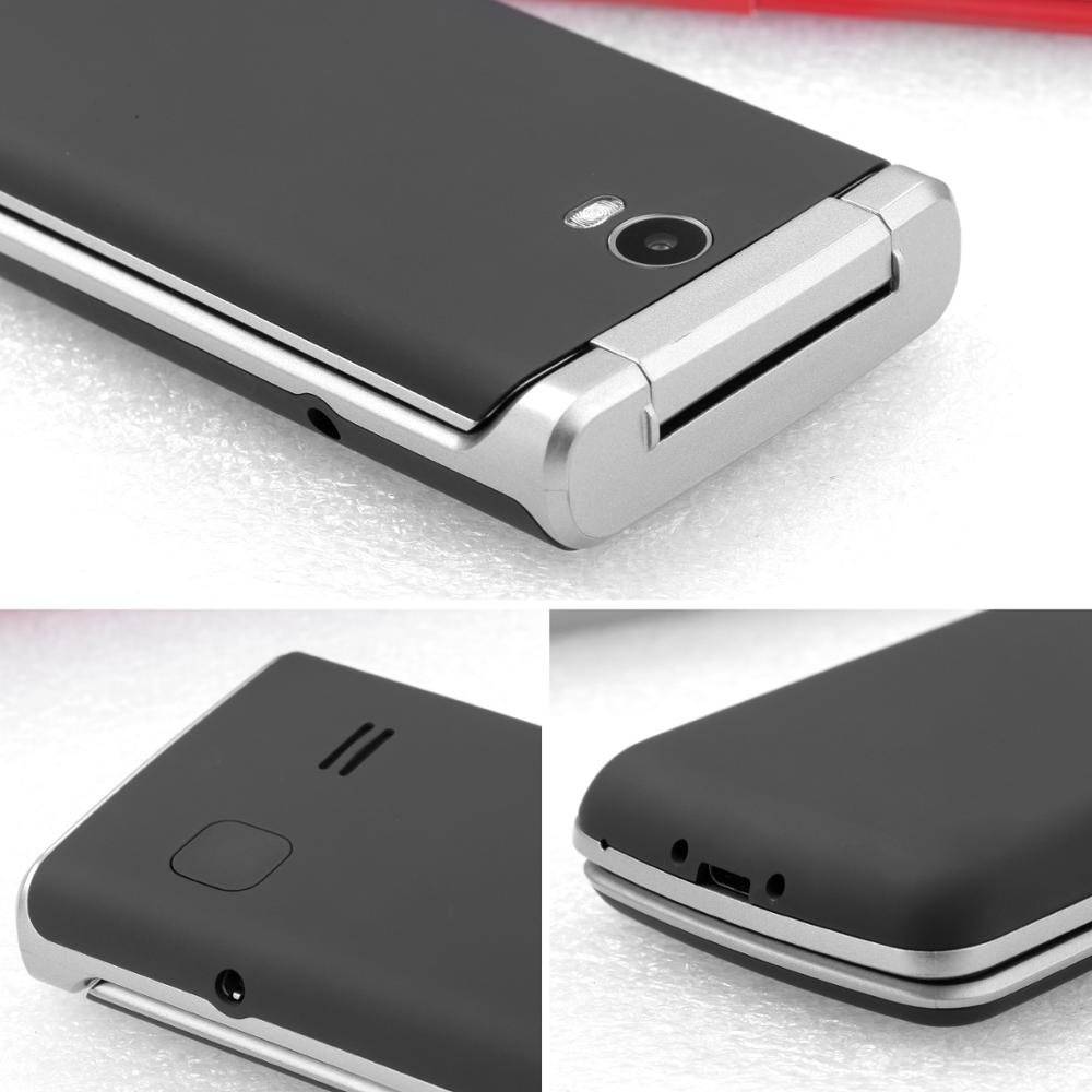 Basic design unlocked senior flip phones keypad folding mobile phones with sos button