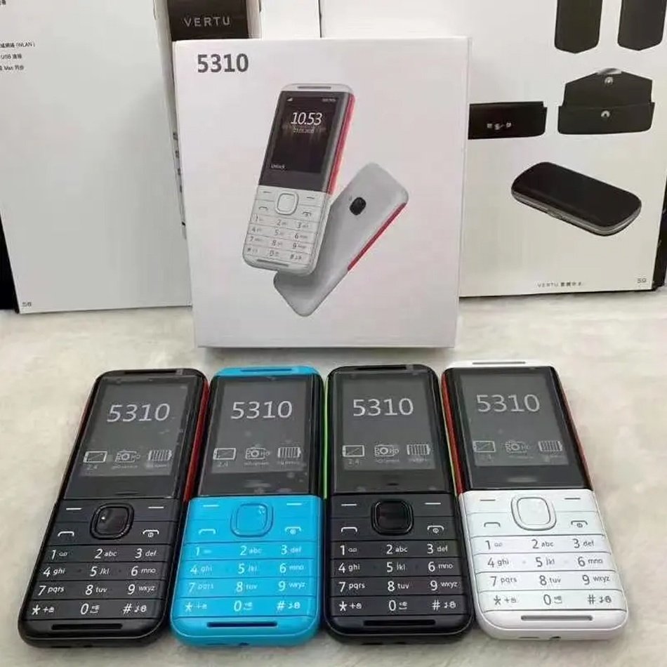 Original Bar feature phone For Nokia 5310 2020 2.4 inch used mobile phone GSM 105 106 3310 6300 Cheap keypad cellphone