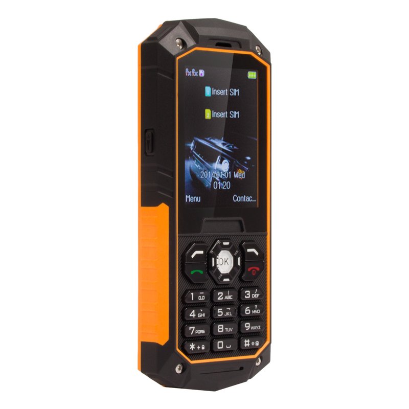 Cheap IP68 Waterproof Dual Mode CDMA GSM Senior Mobile Phones 2.4 Inch QVGA Screen Rugged Keypad Phone UNIWA S8