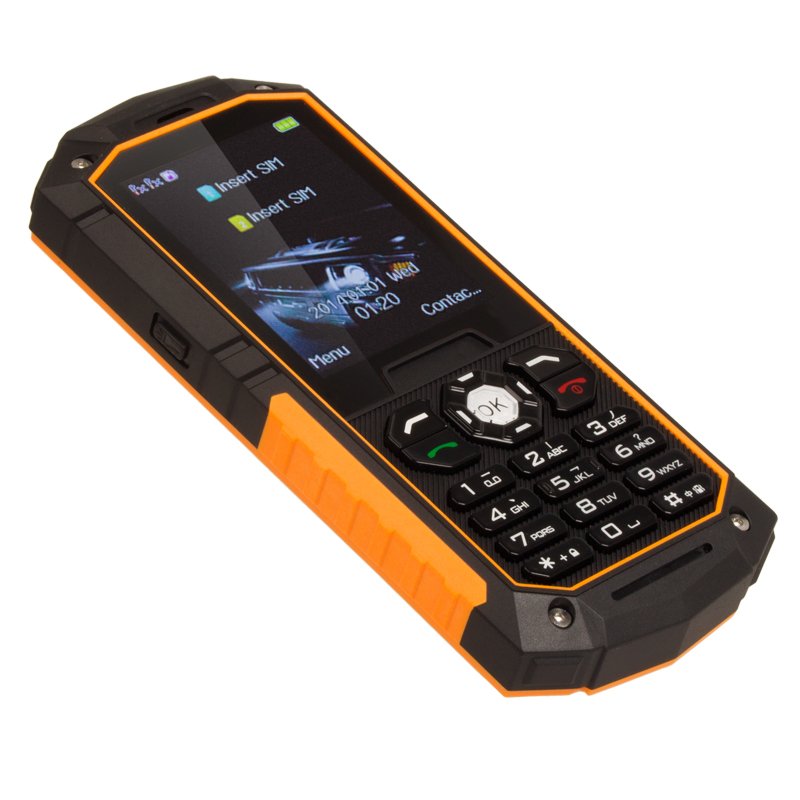 Cheap IP68 Waterproof Dual Mode CDMA GSM Senior Mobile Phones 2.4 Inch QVGA Screen Rugged Keypad Phone UNIWA S8
