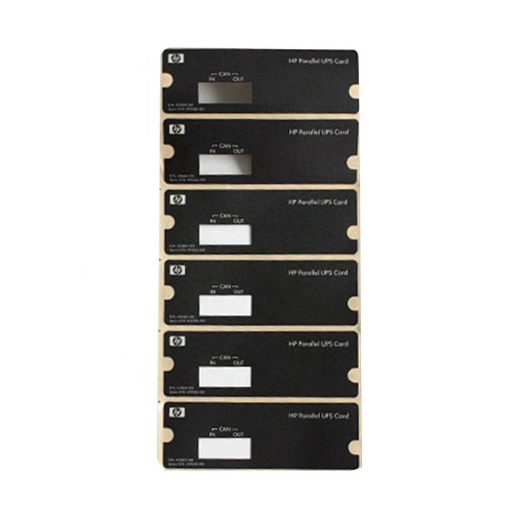 Custom Label Printing Flat PC PET Control Panel OEM Silkscreen Printing Stickers Graphic Overlay Labels for Medical Device
