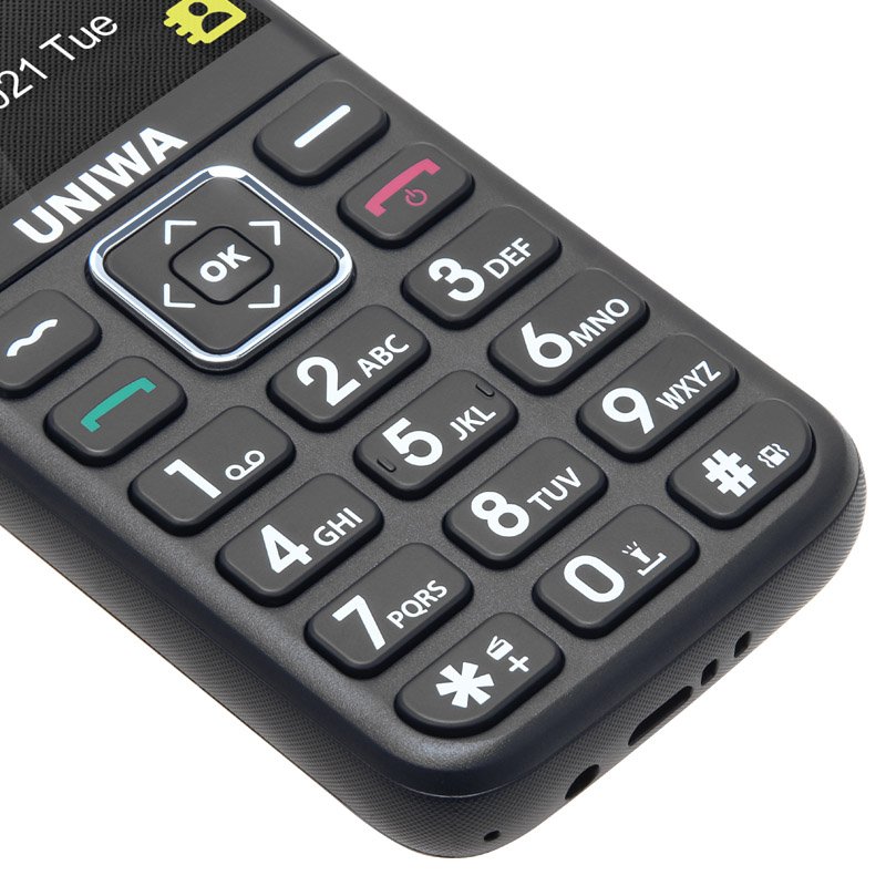 UNIWA V1000 Custom 4G Seniors Cell Mobile Phone with Big Button Keypad for Elderly