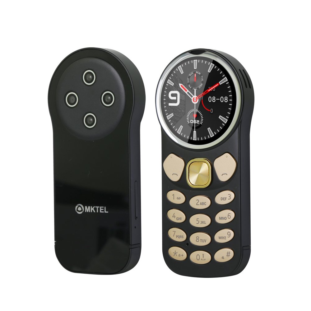 Quality metal shell feature phone 1.39inch Circular screen MTK6261D motherboard dual SIM card GSM 2G network rugged phone
