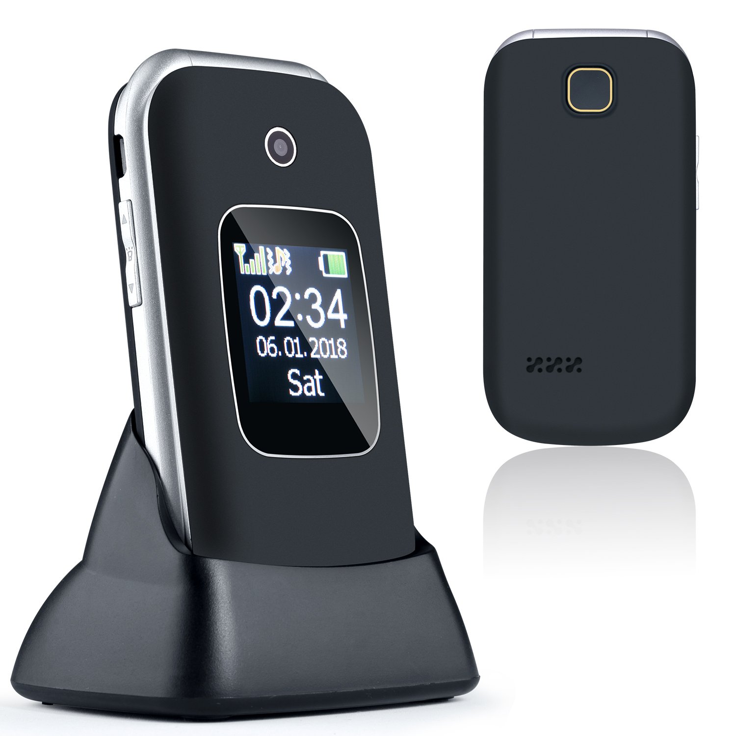 China manufacturer 2G flip cell phone GSM senior phone keypad