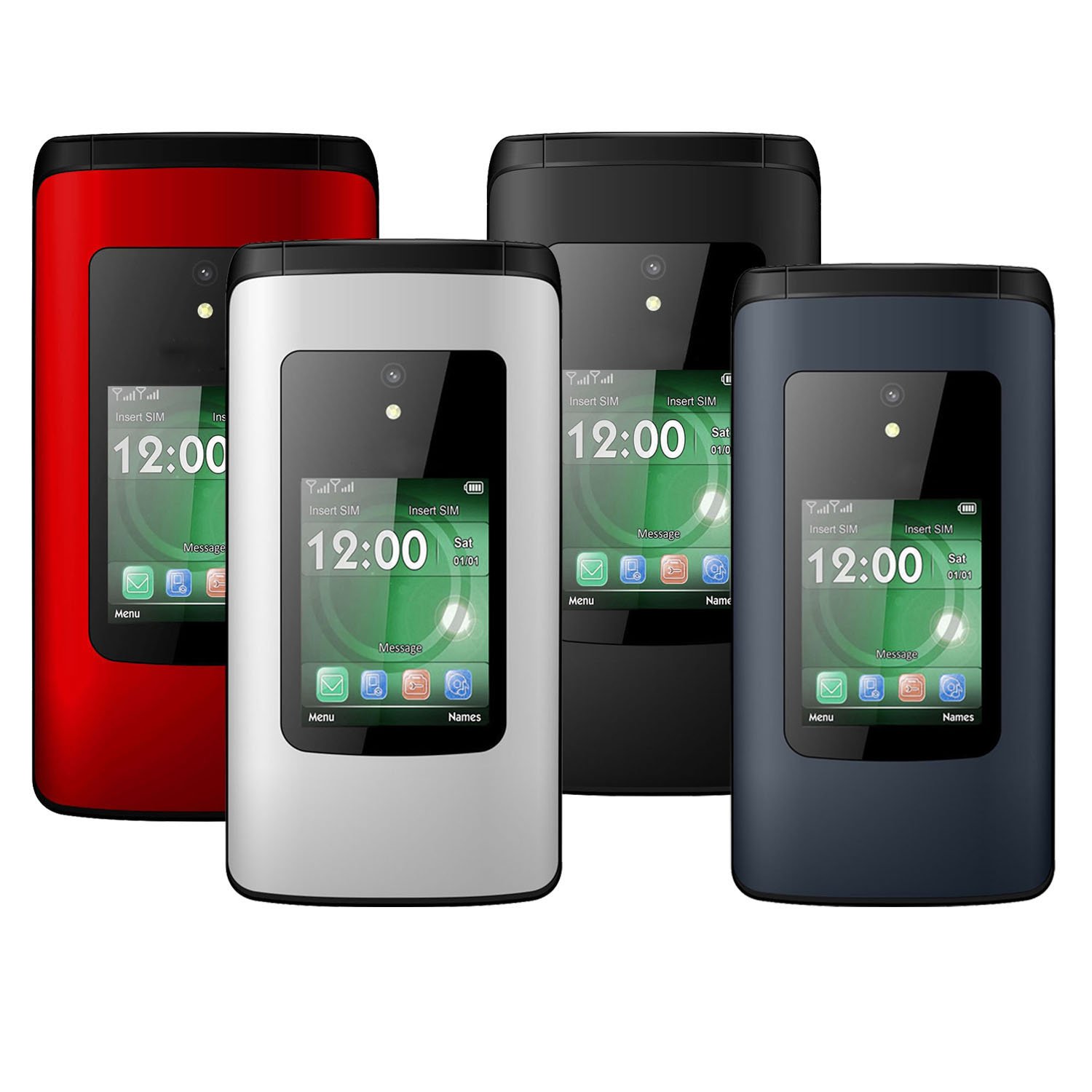 2.4 Inch Screen 4G Senior Flip Phone Folding Feature Keypad Mobile Phone