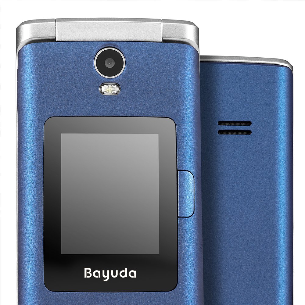2g feature phone flip phone with led display metal body sos and big keypad buttons for sale