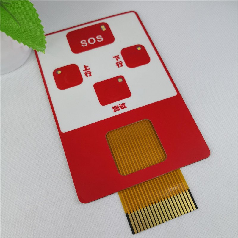 Custom Embossed Covers The Small Panel Tactile One Button Membrane Switch