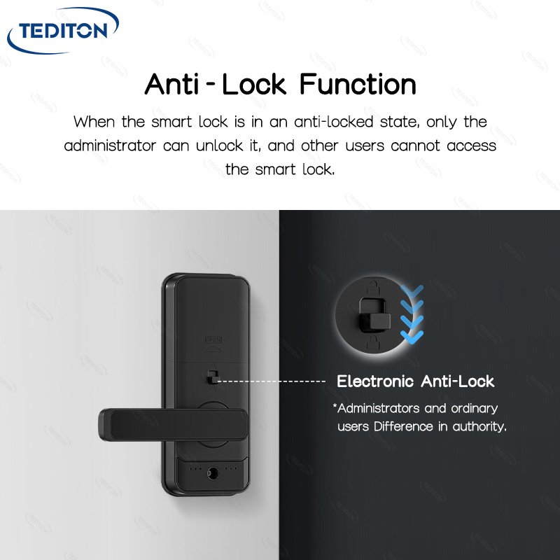 Tuya Wifi Digital Keypad Door Lock Biometric Fingerprint Intelligent Digital Push Pull Smart Door Lock With Smart Life App