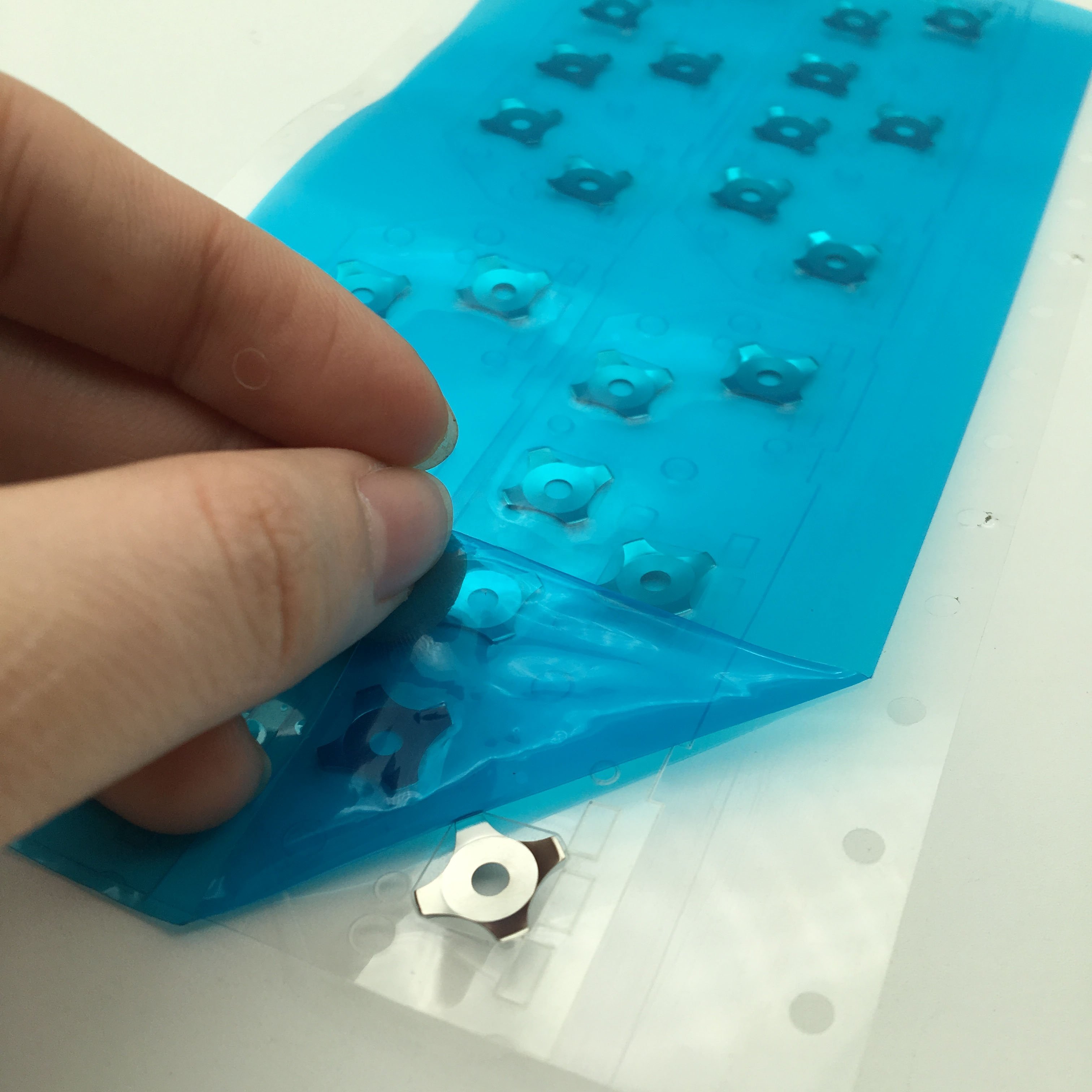 Metal snap dome switch sheet with adhesive tape for keypad