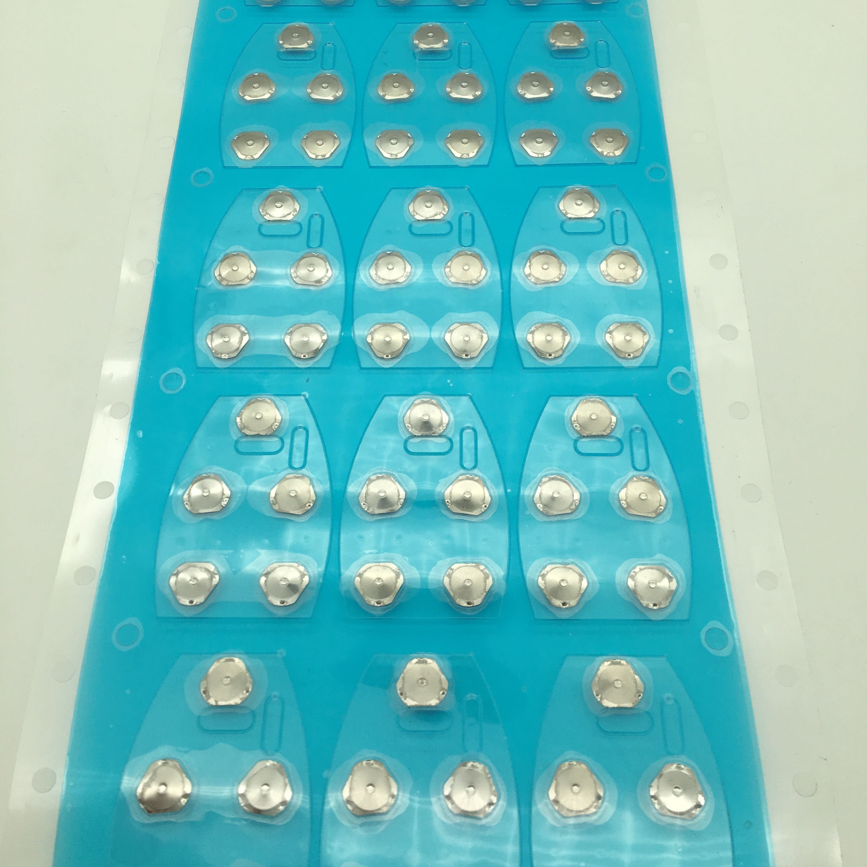 Metal snap dome switch sheet with adhesive tape for keypad