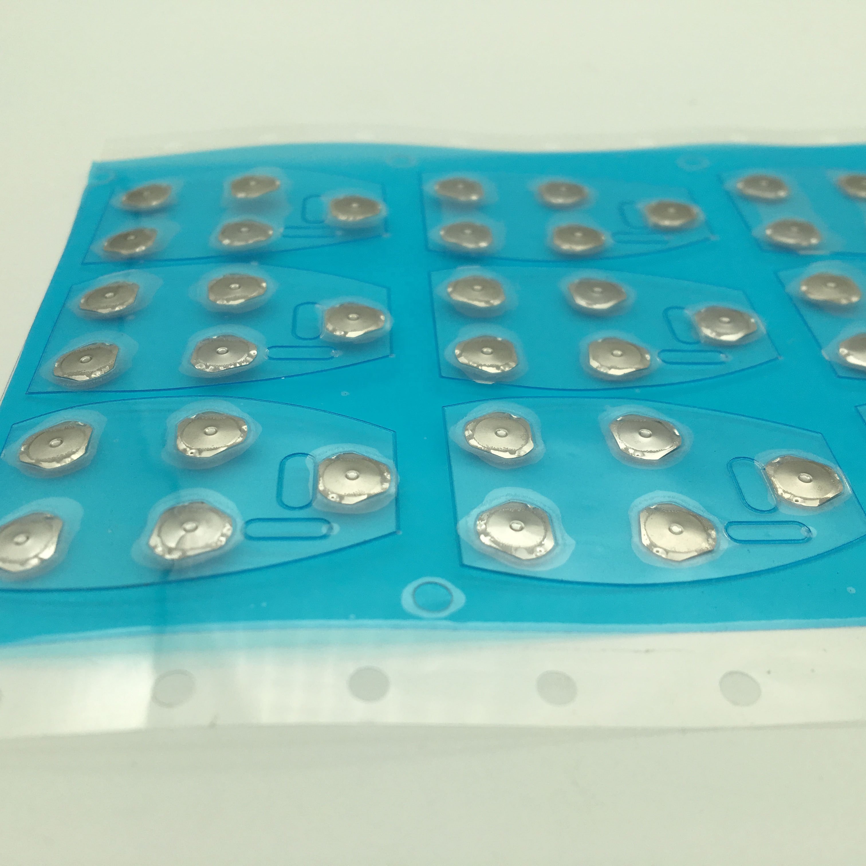 Metal snap dome switch sheet with adhesive tape for keypad