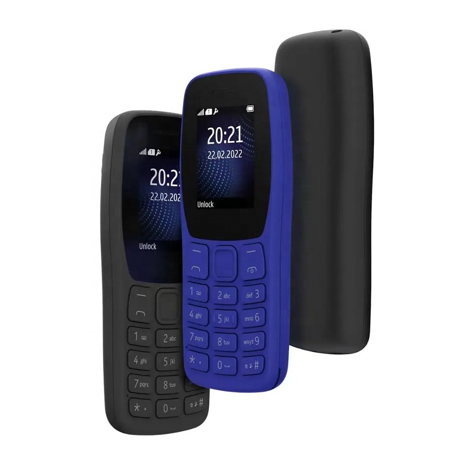 Wholesale Cheap used mobile phones For Nokia 105 2022 feature phone GSM 2SIM 106 125 110 216 keypad Bar cellphone