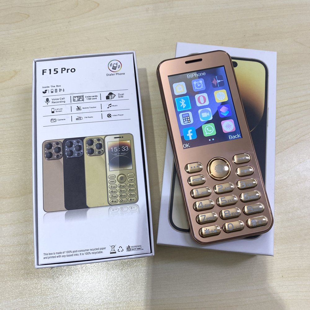 F15 Pro 2.8inch GSM keypad phone New product 2SIM Cheap Spot hot Unlock Bar Feature mobile phone