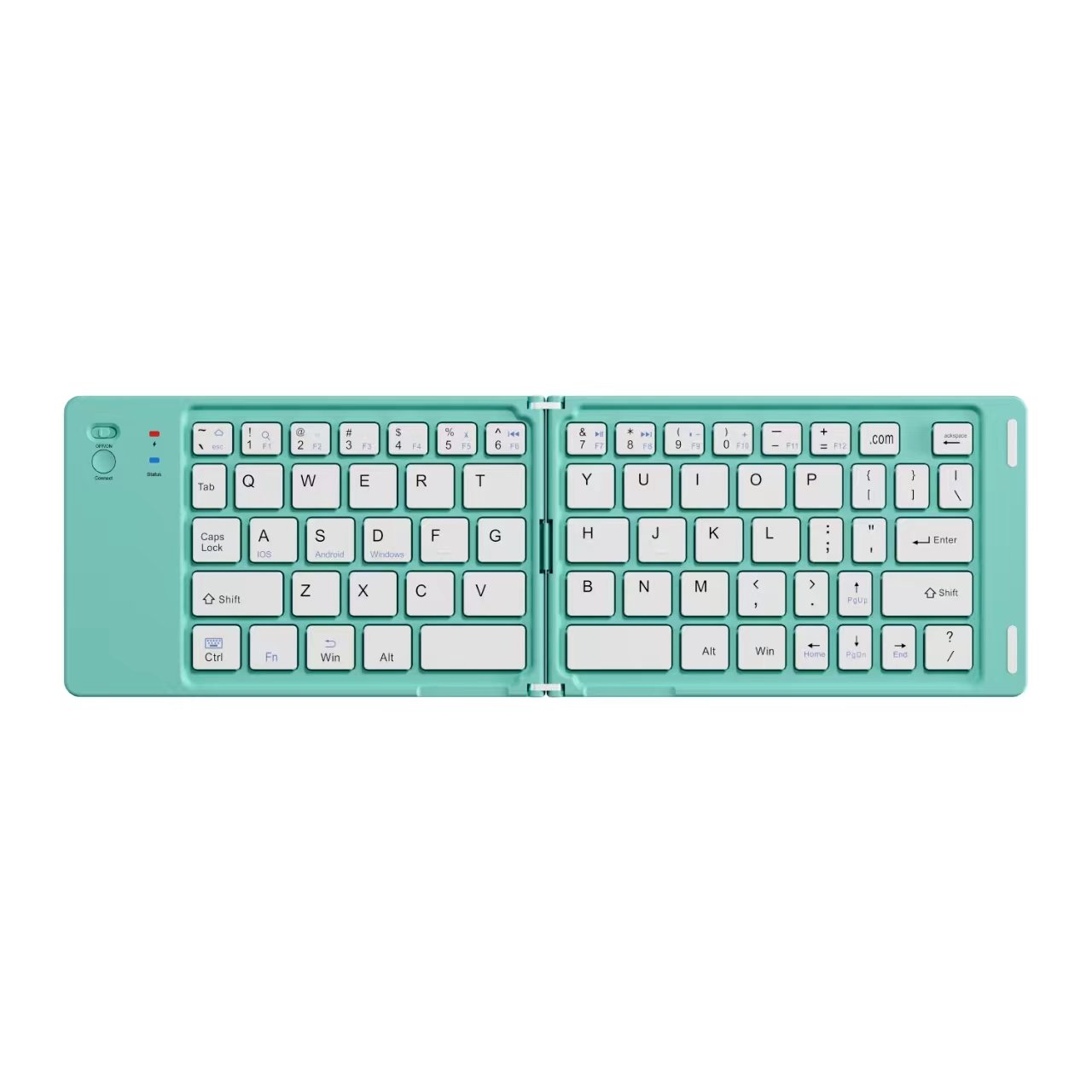 Pocket-sized Rechargeable Wireless Bluetooth Ultra-Slim Folding Keyboard For IPads Phones