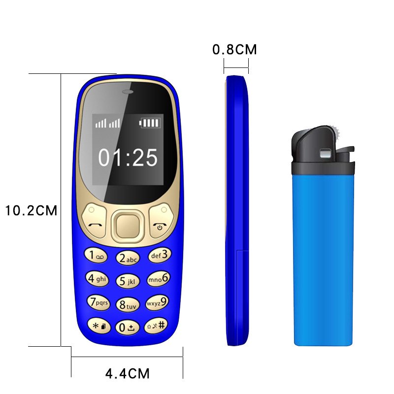 BM10 plus Multinational Language Foreign Language Mini Phone Dual Card Dual Standby Camera Bluetooth Function Phone