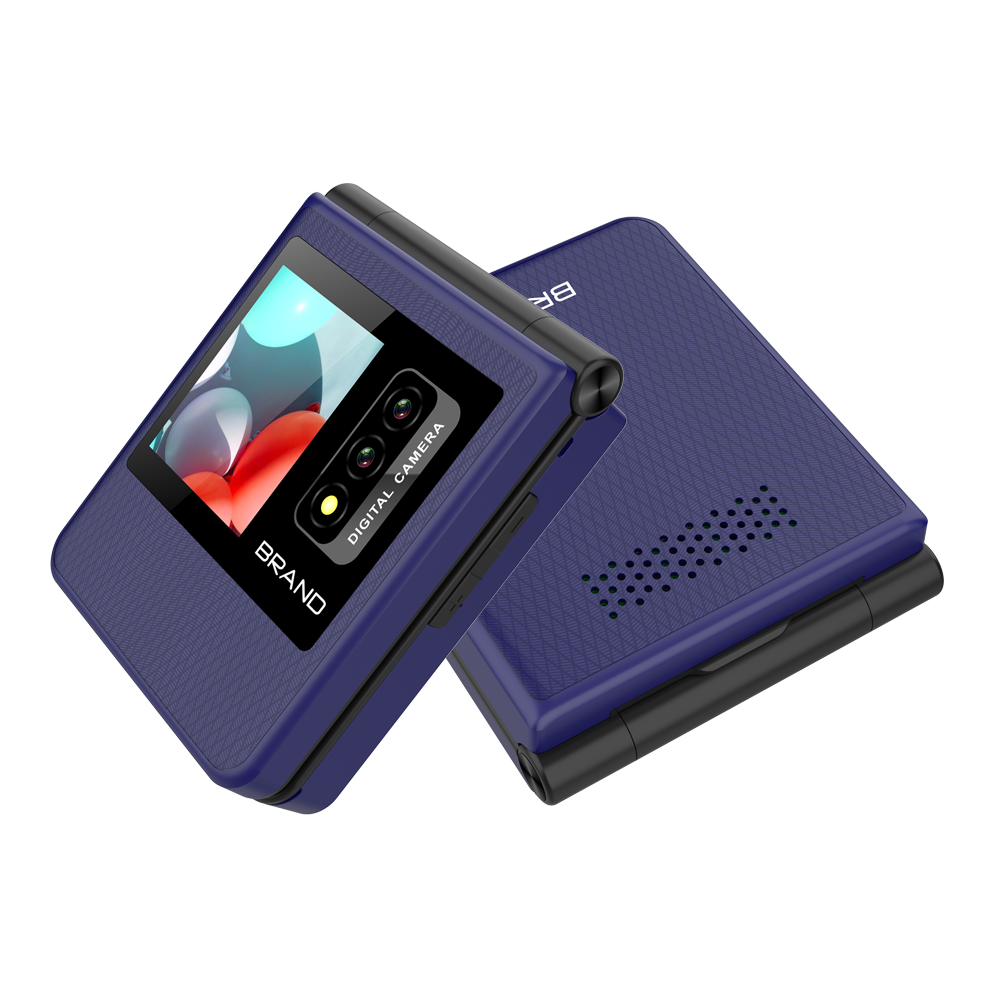 Fashion design 4G flip dual SIM large button telephone mini celular mobile phones
